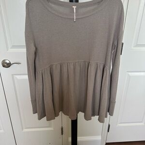 Women's Gray Long Sleeve Top “Free People”